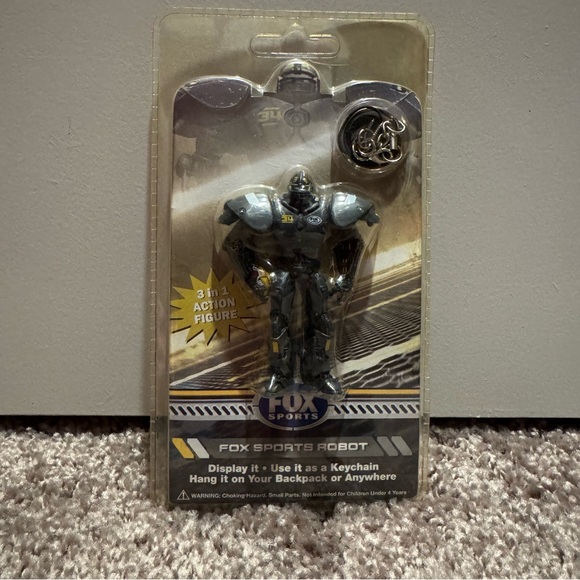 Fox Sports Robot Cleatus Action Figure and Keychain - Picture 1 of 2